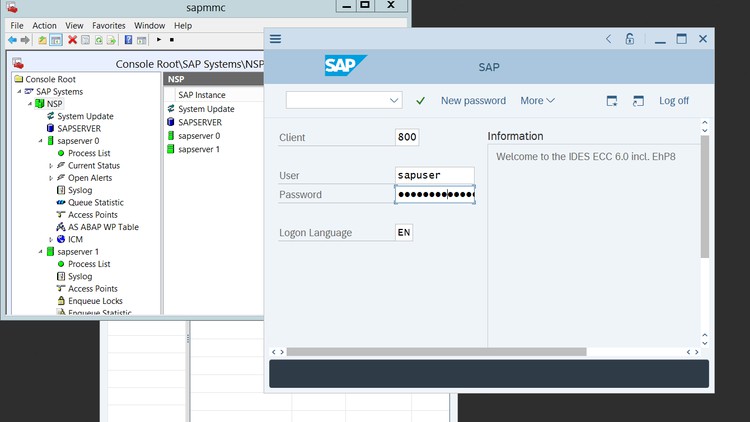 SAP IDES Login Ekranı